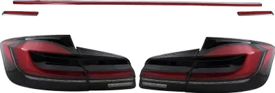 Image de Feux arrière à LED Feux arrière pour BMW Série 5 F10 Rouge Noir Clignotant dynamique LCI G30 Design