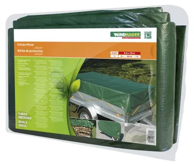 Image de Windhager Bâche de protection & de recouvrement 'Standard', 4 x 5 m, 100 g/m², vert (1 pièce)