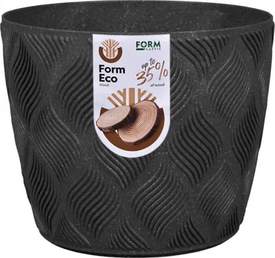 Immagine prodotto di Nohel Garden Coprivaso FLOW PETIT ECO WOOD plastica d23x21cm