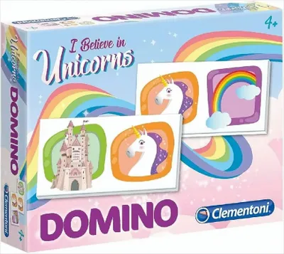 Produktbild von Domino Spiel Einhorn Clementoni
