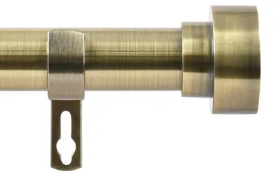 Immagine prodotto di Solidchoice - Binari per tende estensibili in ottone anticato, lunghezza 120-300 cm, con terminali a blocco