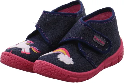 Produktbild von Fischer Markenschuh Jungen Hausschuh Honey blau