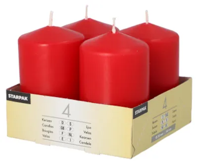 Produktbild von PAPSTAR 10490 - Zylinder - Rot - 16 h - 4 Stück(e)