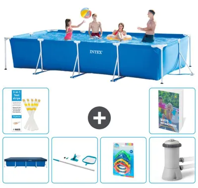 Imagen del producto de Piscina rectangular de estructura - 450x220x84 cm - de 5 piezas, modelo S125