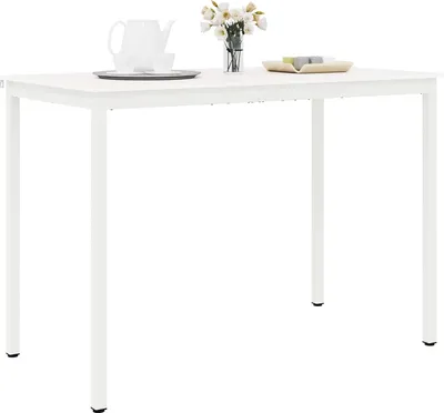 Image de Table de bar Blanc 150 x 80 x 105 cm Bois de pin massif