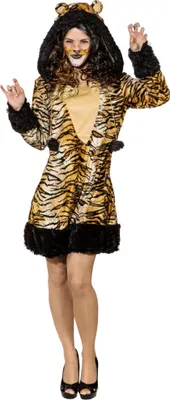 Produktbild von Tigerkleid Straßenkarneval - 42/44 (M/L) - Tiger Dress Damen