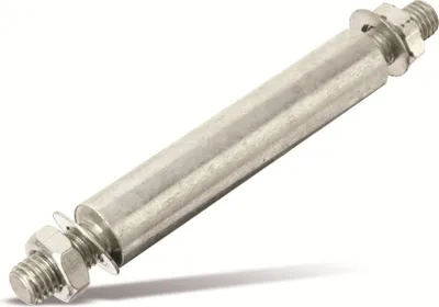 Produktbild von Steckachse Bolzen 20x150 mm, inklusive passender Muttern und Beilagscheiben