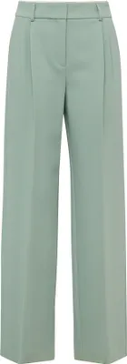 Produktbild von comma Damen Wide-Leg Hose Regular Fit mit Mid-Rise Bundhöhe und doppeltem Formbund