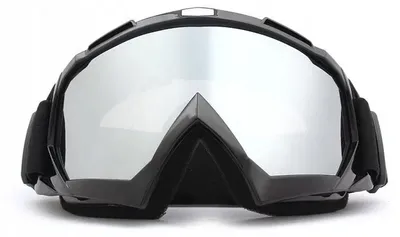Produktbild von LTC UNIT Motorradbrille Cross Schwarz verspiegelt