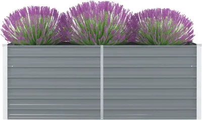 Produktbild von vidaXL Hochbeet 160 x 80 x 45 cm Verzinkter Stahl Grau
