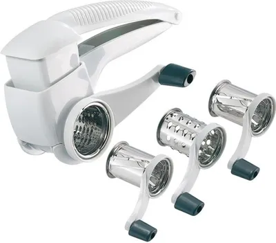 Obrázok produktu pre Westmark Trio, Rotačné strúhadlo, Čierna, Biela, Plast, Nerezová oceľ, 97 mm, 190105 mm, 97 mm