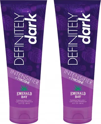 Produktbild von Emerald Bay Definitely Dark x2 für Solarium, Lotion 250ml, Feuchtigkeit, verlängerte Bräune, natürliche Öle, Shea-Butter