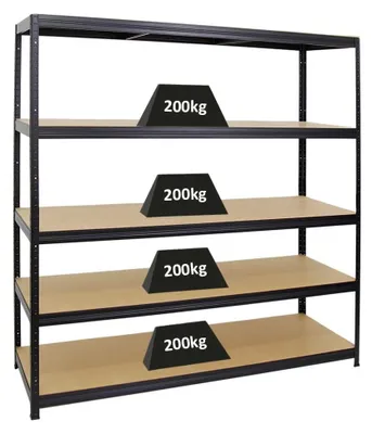 Obrázek produktu pro Robustní regál s nosností 200 kg, vhodný do garáže a do sklepa