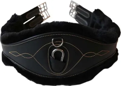 Immagine prodotto di Sottopancia lungo Kentucky Horsewear anatomico in Pelliccia sintetica elastica, misura:140, colore:nero