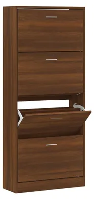 Zdjęcie produktu dla vidaXL Szafka na buty dąb brązowy 63x24x147 cm materiał drewnopochodny