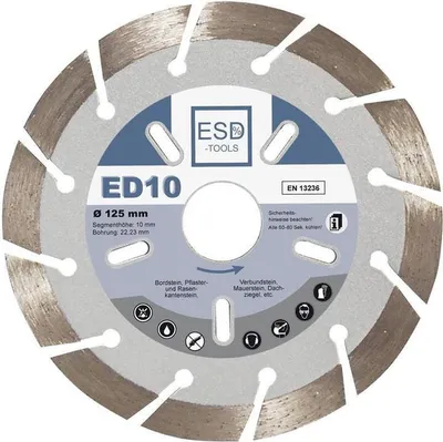 Produktbild von Diamanttrennscheibe ED10 - Ø 125 mm - 22,23 mm Bohrung