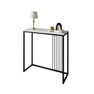 Produktbild von PRIME Konsole 80 cm Schwarz / marmor levanto