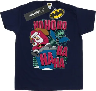 Produktbild von DC Comics - "Ha Ha Ha Ho Ho Ho" T-Shirt für Herren BI14321 (4XL) (Marineblau)