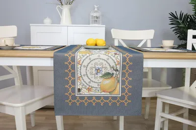 Obrázek produktu pro Dekorativní žakárové ubrusy s motivem citronů