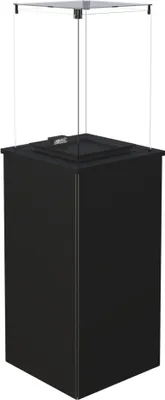 Produktbild von KRATKI Gaskamin PATIO Stahl-Schwarz Manuell Gasheizgerät Wärmelampe Gartenkamin 4-8,2 kW