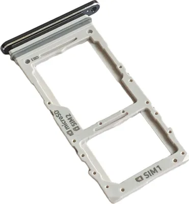 Produktbild von Samsung Galaxy Note 10+ (N975, N975F) Dual SIM Kartenhalter und SD Fach, Original Ersatzteil, Aura Schwarz