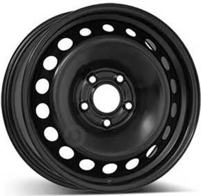 Productafbeelding van 16-inch stalen velg ALCAR, 16" x 6.5", 5x114.3 steek, ET41, 66.00mm naafdiameter. Velg in zwarte kleur