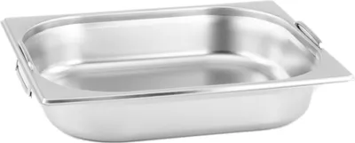 Image de Bac GN Gastronorm 1/2 65 mm avec poignées tombantes en inox GVK ECO