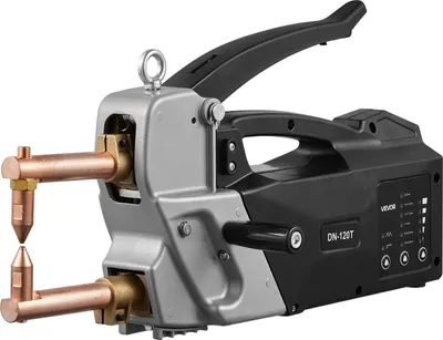 Produktbild von Tragbarer Punktschweißer, 4 mm dicke Punktschweißmaschine mit 8,1 kVA Eingangsleistung, 4200 A elektrische Blechschweißmaschine, Handschweißpistole