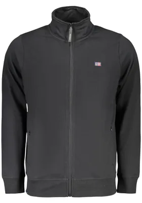 Produktbild von Schwarzes Herren-Sweatshirt mit Reißverschluss – Norwegen 1963 Style