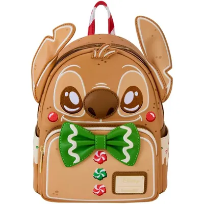 Produktbild von Loungefly Disney Lilo & Stitch - Stitch Mini-Rucksack Lebkuchen | Weihnachten