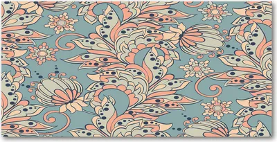 Produktbild von Tulup® Glas-Bild - 100x50 -Wandkunst - Wandbild hinter gehärtetem Sicherheitsglas  - Blumen & Pflanzen - Ethnische Blumen - Orange