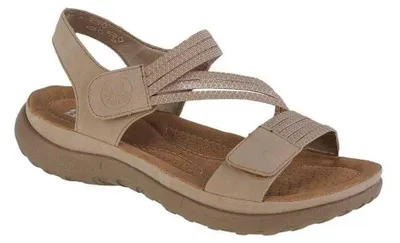 Produktbild von Rieker - Damen Sandalen, Kunststoff PP5653 (38 EU) (Beige)