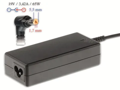Produktbild von Akyga AK-ND-06 Netzteil & Spannungsumwandler Indoor 65 W Schwarz