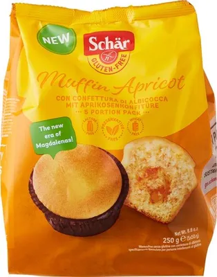 Productafbeelding van Schär Muffin Abrikoos Glutenvrij (250 gr)