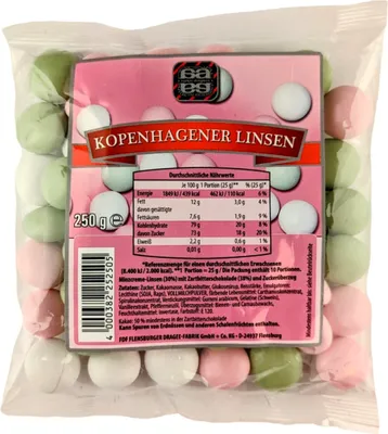 Produktbild von agilus dragees Kopenhagener Linsen 250g