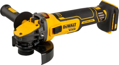 A DeWalt angle grinder is shown against a white background.