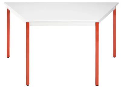 Produktbild von SODEMATUB Mehrzwecktisch lichtgrau, rot Trapezform, Vierkantrohr rot, 60,0/120,0 x 60,0 x 74,0 cm