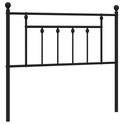 Produktbild von vidaXL Ersatz-Kopfteil Metall Schwarz 107 cm