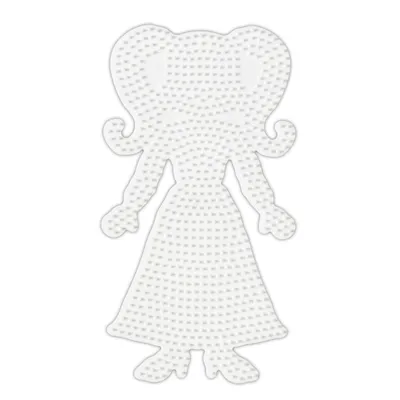 Image de Plaque hama grande fille pour perles à repasser midi - loisirs créatifs - 304