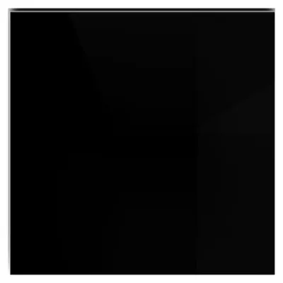 Produktbild von Glasplatte TERRY 60x60cm schwarz 8mm quadratisch gehärtetes Glas