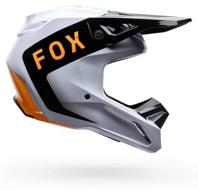Produktbild von FOX V1 Noble Motocross Helm, schwarz/weiß/orange, M