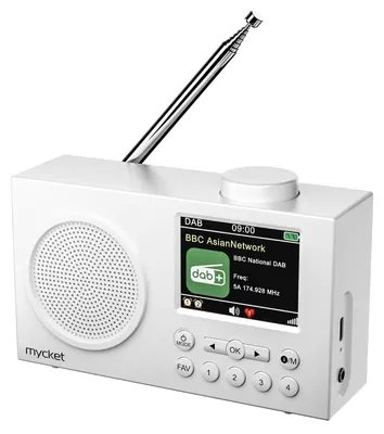 Productafbeelding van DAB Radio Draagbaar, Digitale Radio met Bluetooth 5.0, USB-oplaadbaar, Dubbele Alarmklok