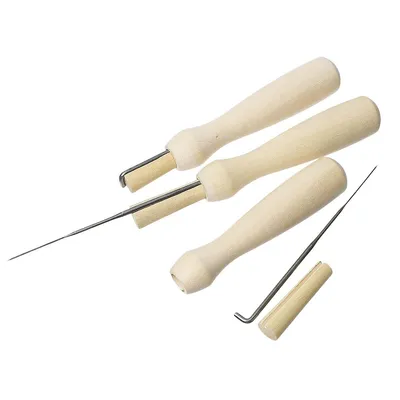 Produktbild von 1 Filznadel-Halter Holz für eine Nadel Filznadelhalter Griff Filznadel Filzen
