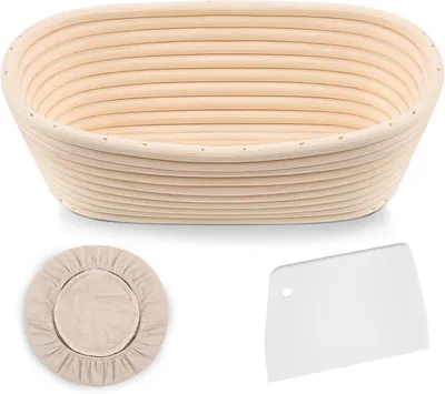 Productafbeelding van Rijsmandje 25 cm, ovaal, rotan, voor keuken
