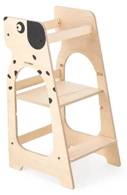 Produktbild von MamaToyz Holz Lernturm Kule Hund Natur 56x50x90 cm