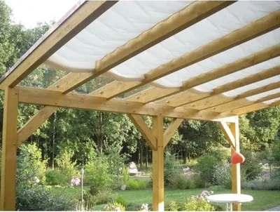 Produktbild von Seilspann-Sonnensegel elfenbein 275x88 cm