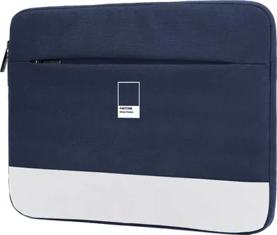 Produktbild von Pantone 16 Zoll Polyester Laptop Tasche Marineblau mit 2 Fächern