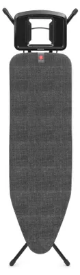 Zdjęcie produktu dla Brabantia 249242, Pełnowymiarowa deska do prasowania, Bawełna, Żelazko parowe, Czarny, Monochromatyczny, Brak wzorca