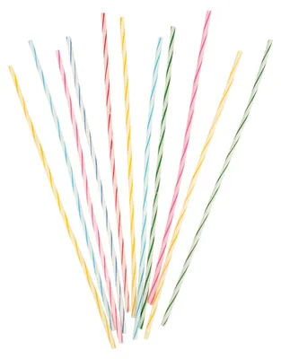 Image de Amscan 24 pièces bougies d'anniversaire bougies spirales multicolores bougies micadoc Deoko