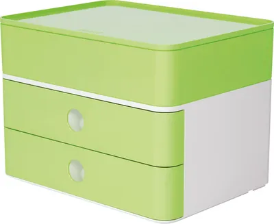 Obrázek produktu pro HAN 1100-80, Plast, Limetka, Bílá, 2 zásuvka/zásuvek, 235 x 160 x 50 mm, 260 mm, 195 mm